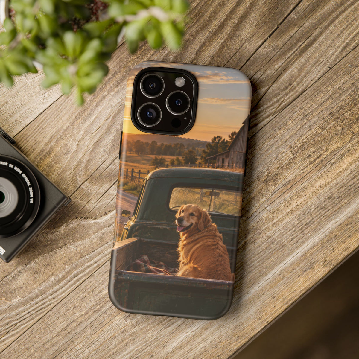 Sunday Road Golden iPhone Tough Case | golden retriever