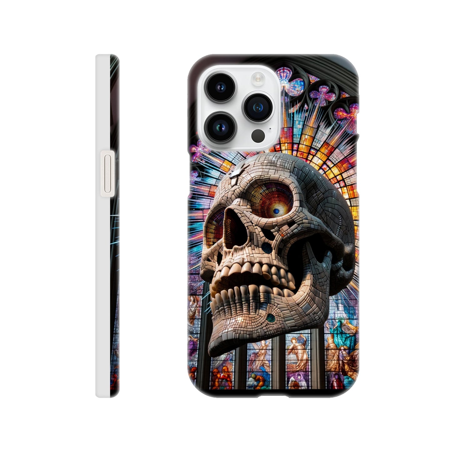 Phone Case - Stained Glass Skull