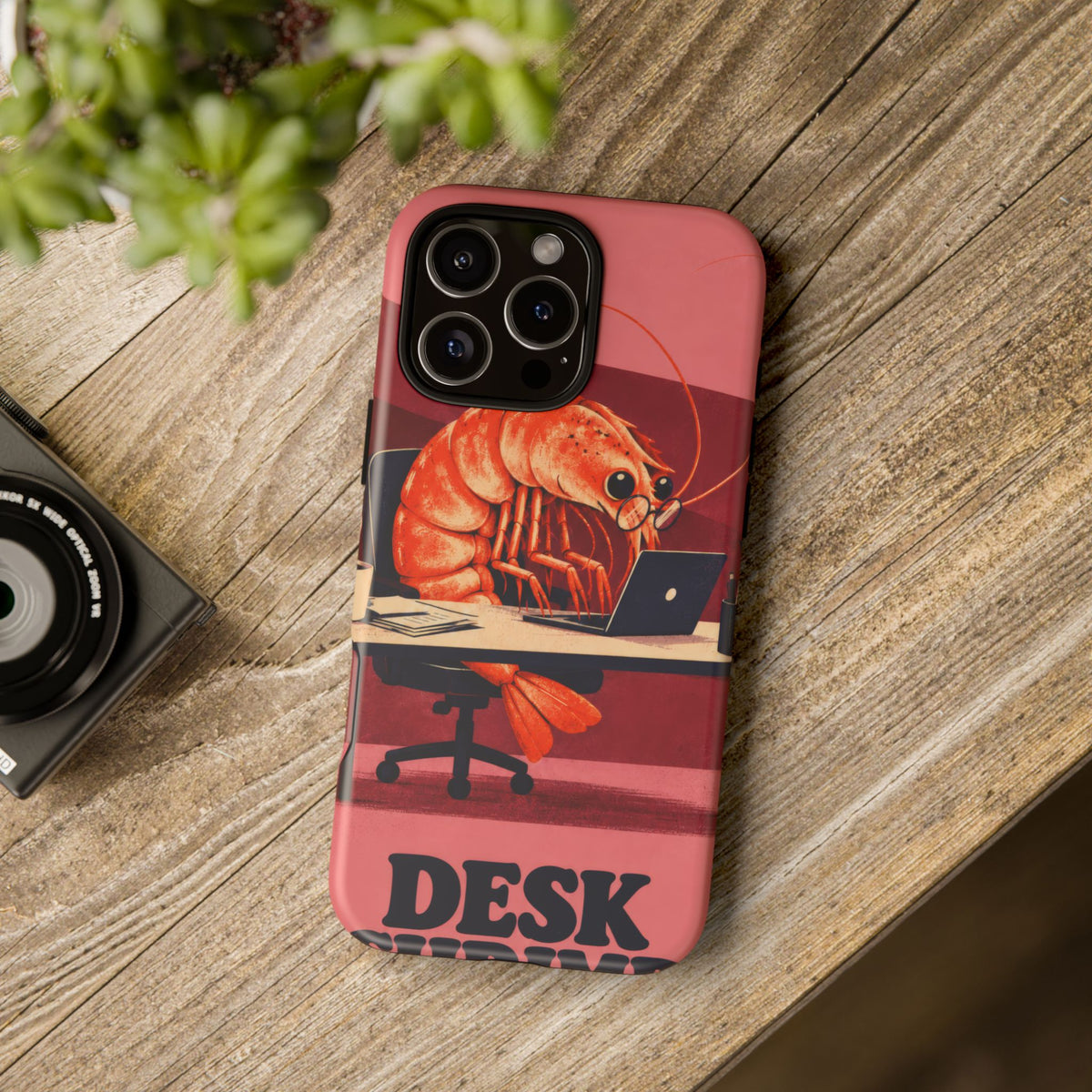 Desk Shrimp iPhone Tough Case