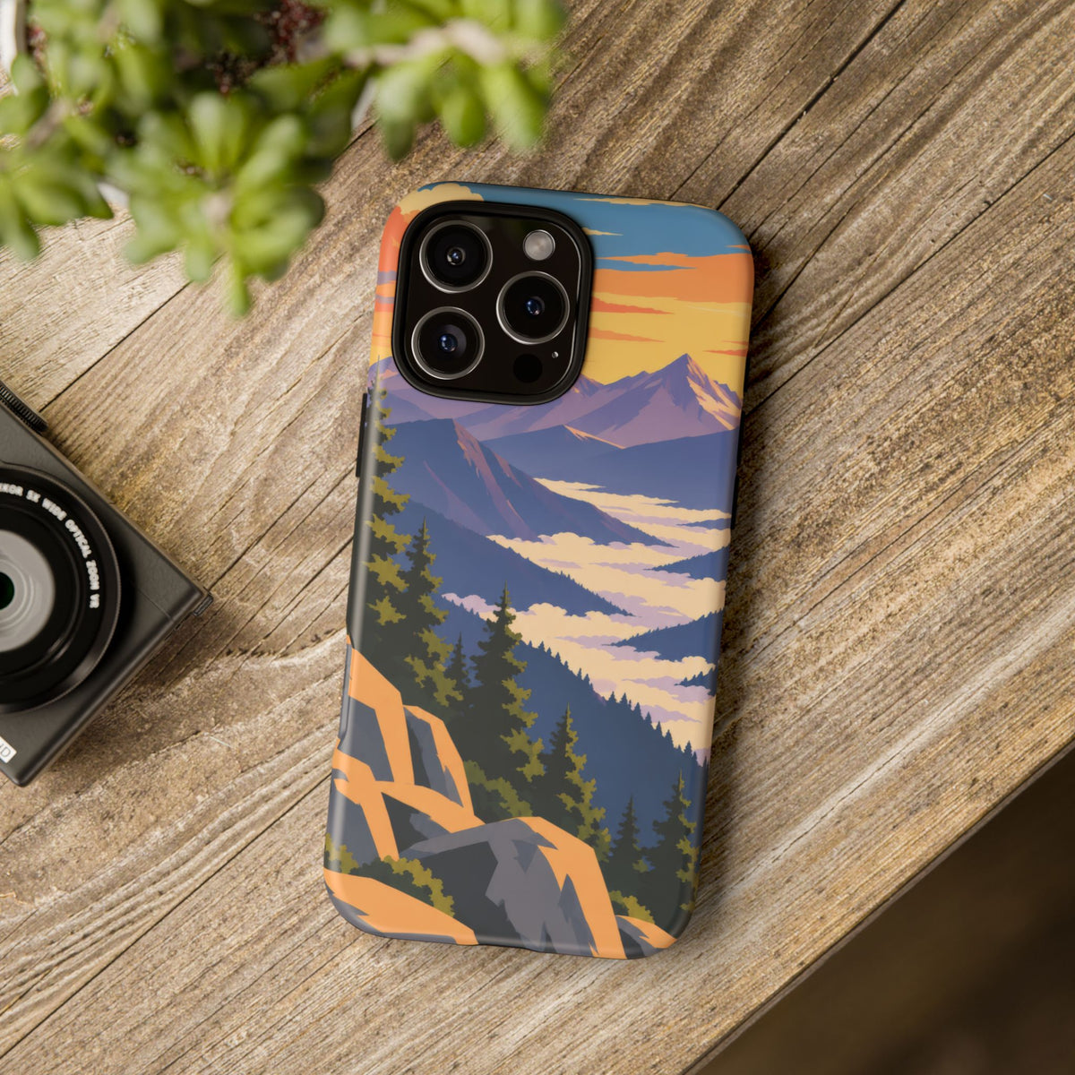 Misty Mountains — Amethyst Pass iPhone Tough Case