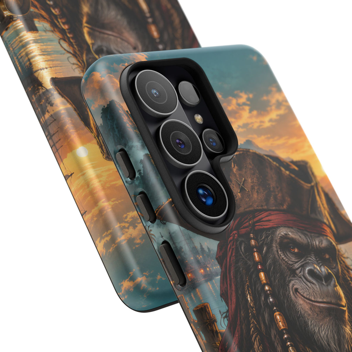 Pirate Gorilla Samsung Galaxy Tough Case | Captain Silverback
