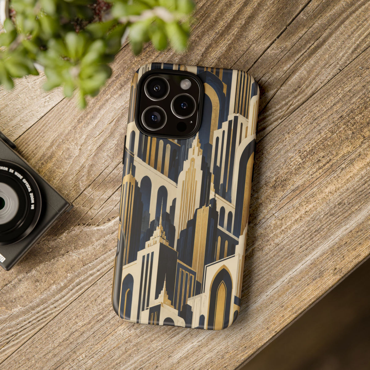 Midnight Metropolis iPhone Tough Case | art deco