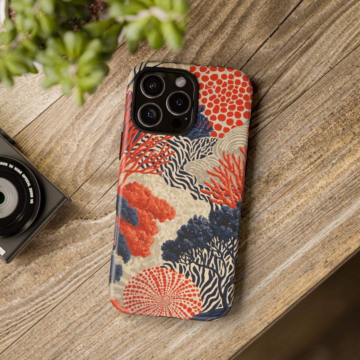 Coral Current iPhone Tough Phone Case