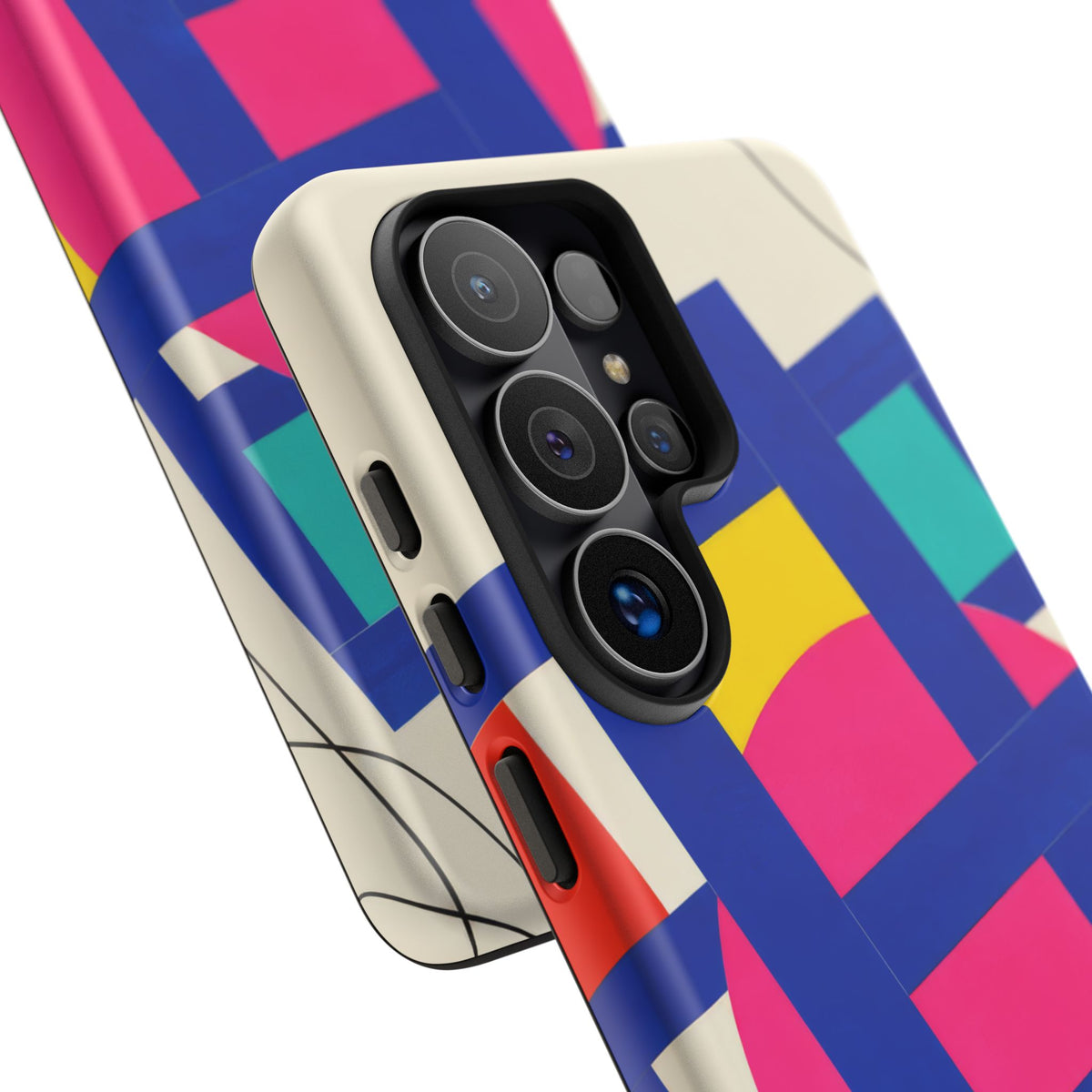 Chromatic Mischief Samsung Galaxy Tough Case | Geometric Color Block Art