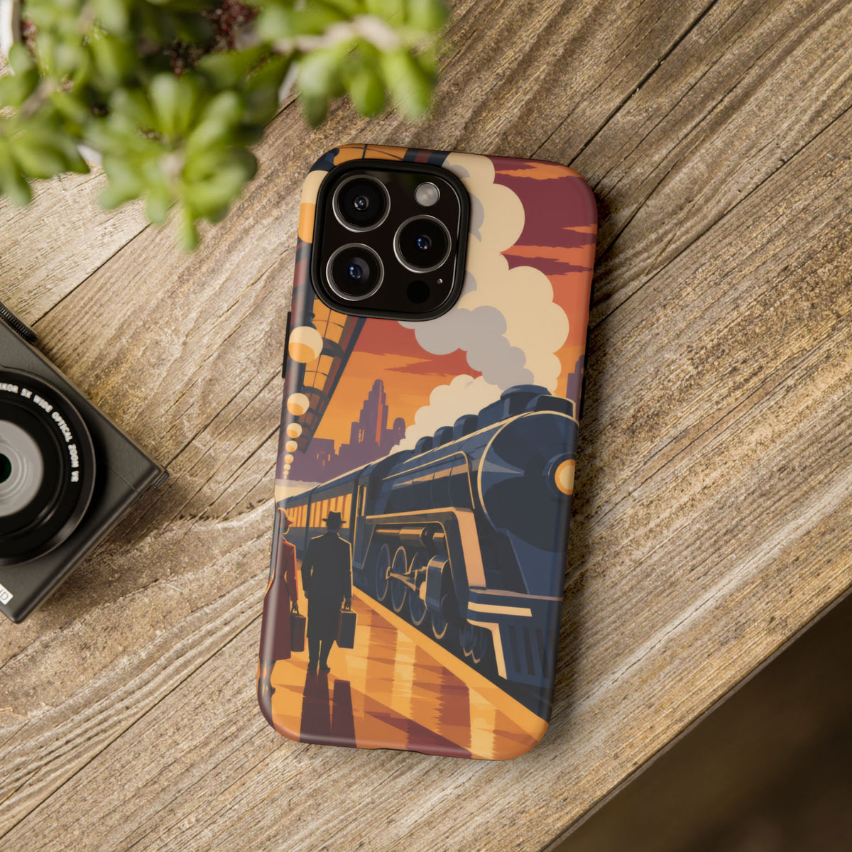 Travel by Train — Night Departure iPhone Tough Case | train travel