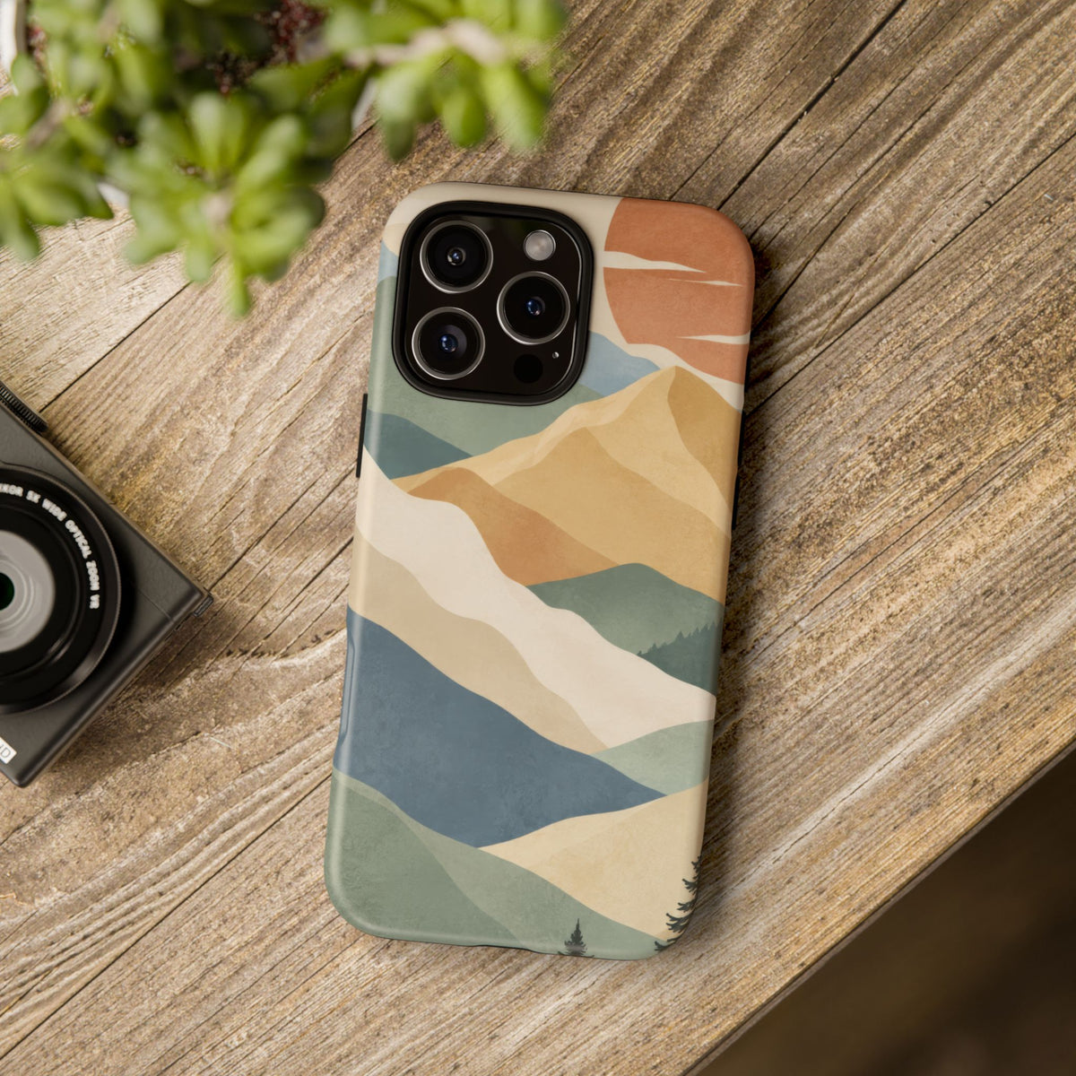 Sage Summit iPhone Tough Case | abstract mountains