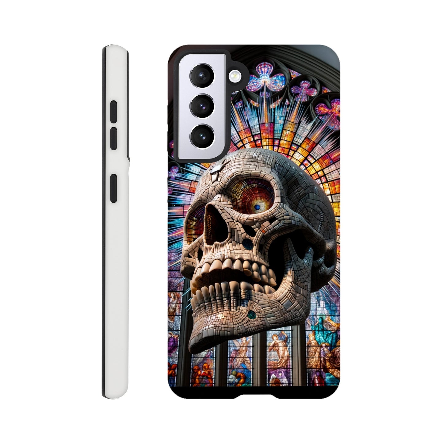 Phone Case - Stained Glass Skull