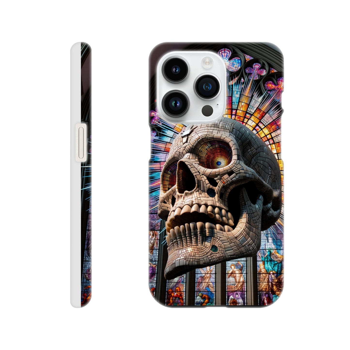 Phone Case - Stained Glass Skull