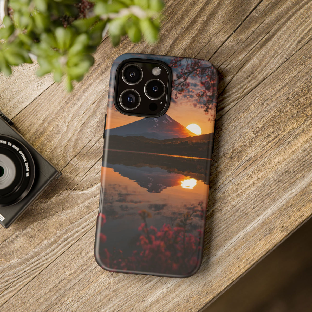Fuji Golden Reflection iPhone Tough Phone Case