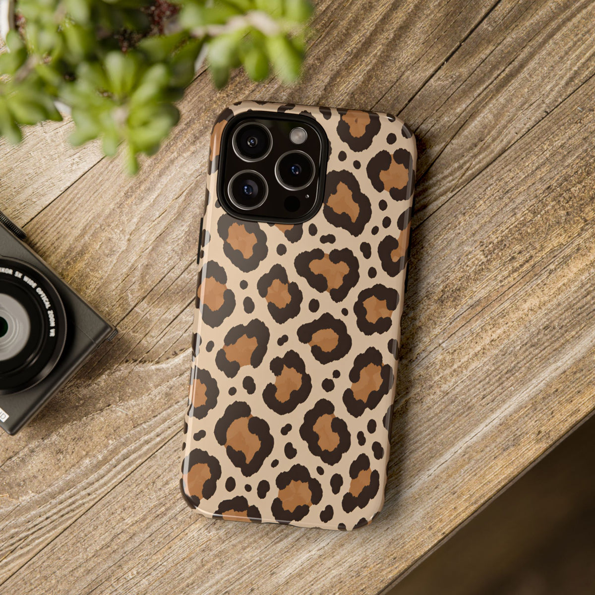Leopard Print iPhone Tough Case | Cocoa Wildcat