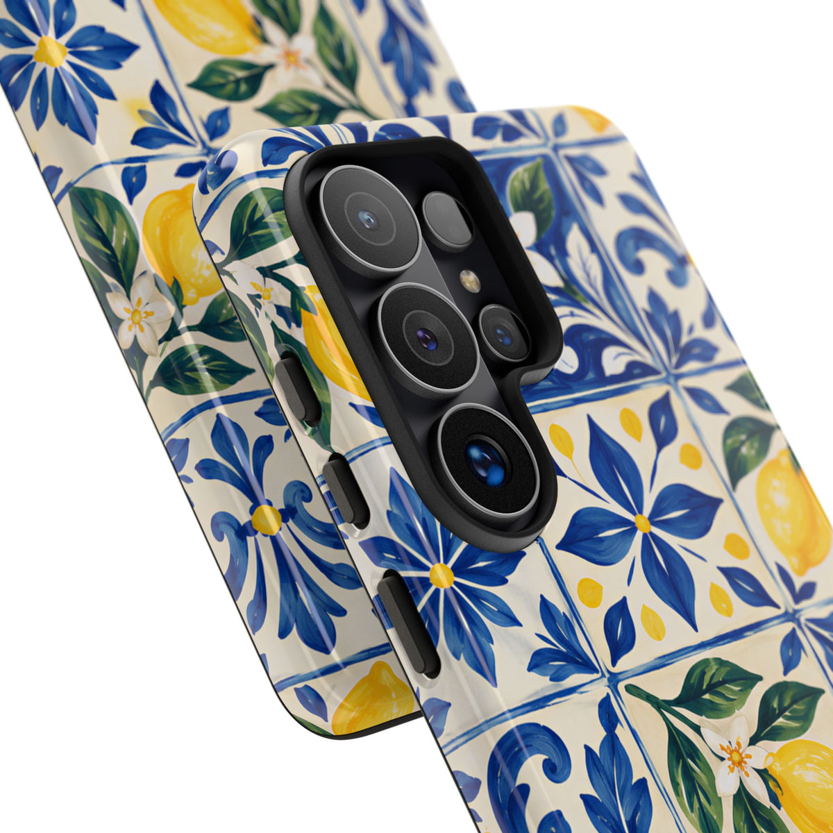 Blue Lemon Tile Samsung Galaxy Tough Case | Azulejo Orchard