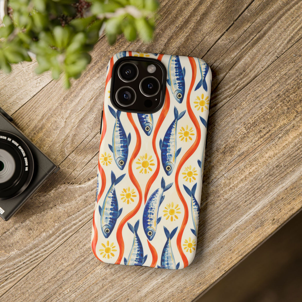 Sardine Social iPhone Tough Case | sardine print