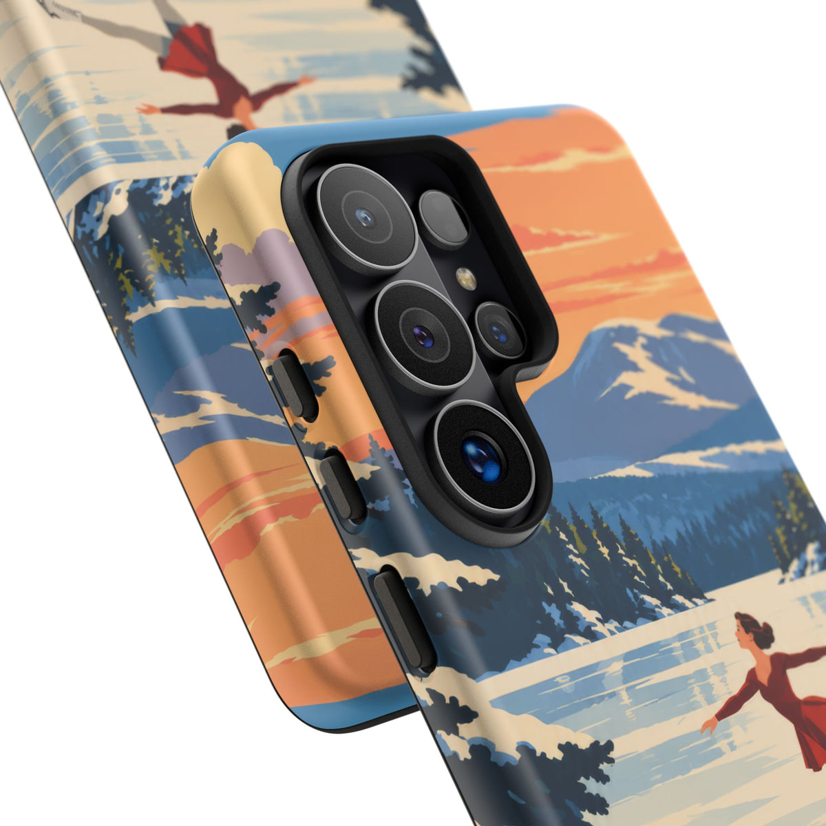 Lake Placid Skater — Winter Glide Samsung Galaxy Tough Case
