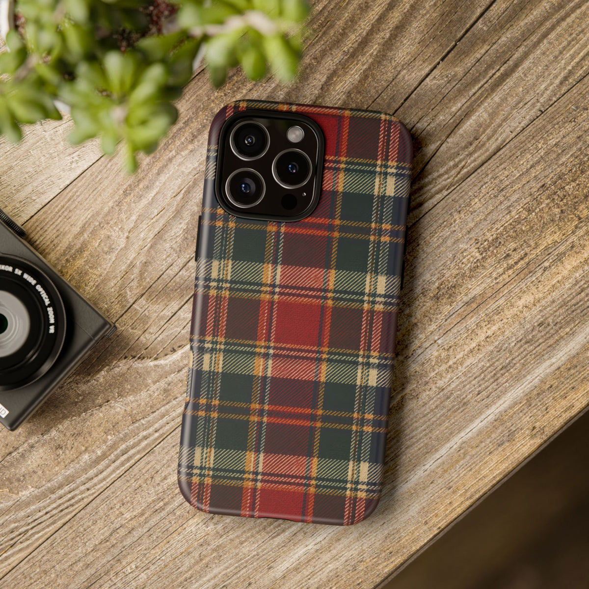 Highland Holiday iPhone Tough Case | christmas plaid