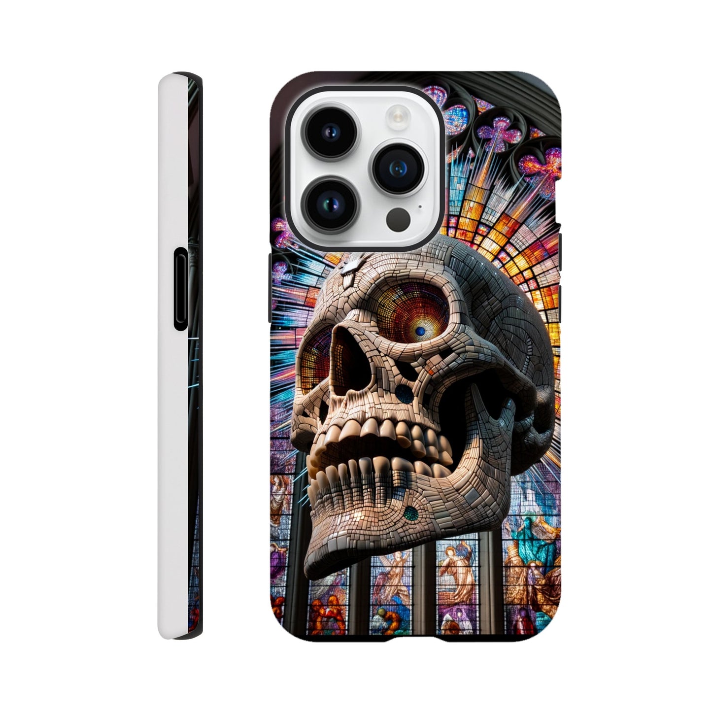 Phone Case - Stained Glass Skull