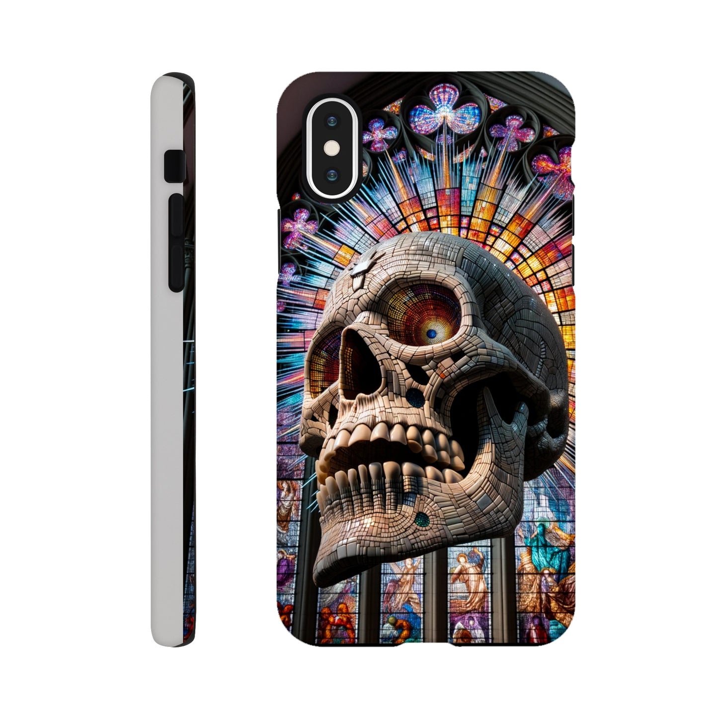 Phone Case - Stained Glass Skull