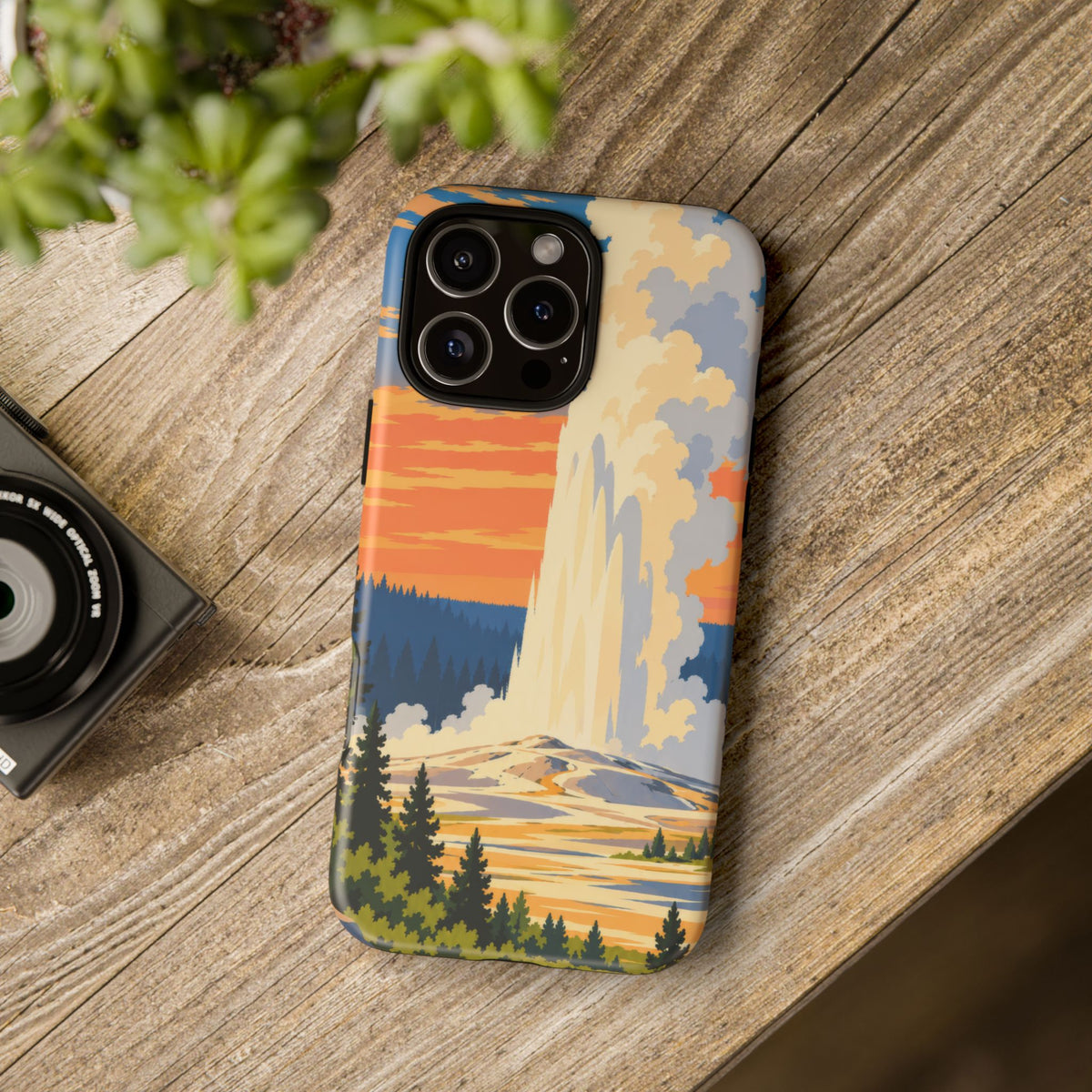 Yellowstone — Geyser Dawn iPhone Tough Case