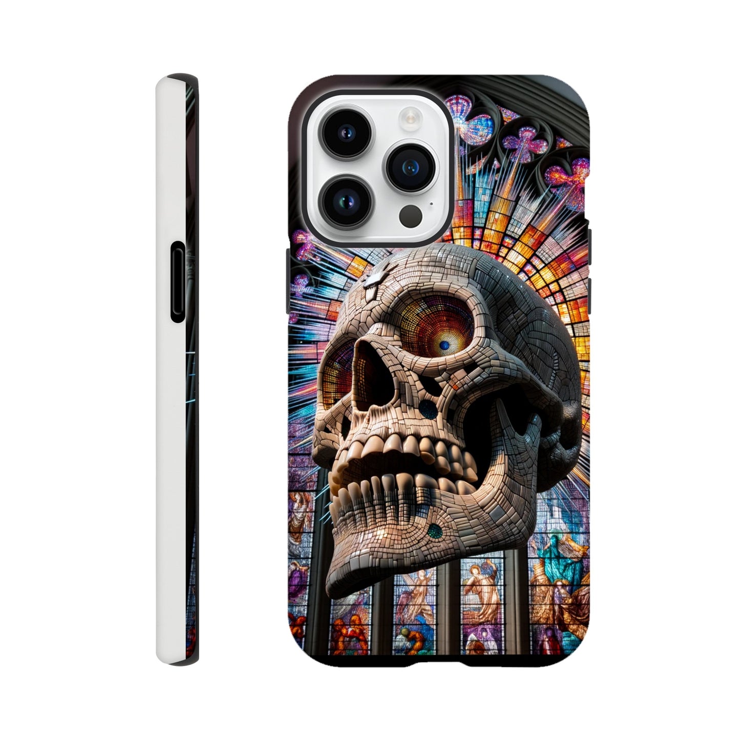 Phone Case - Stained Glass Skull