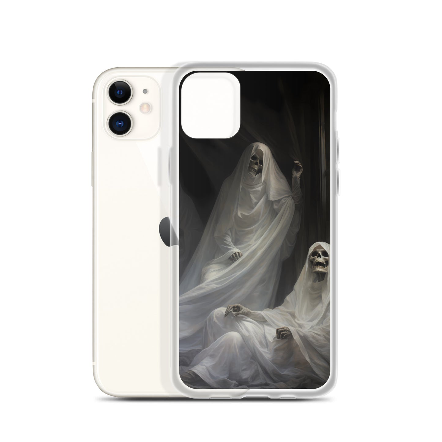 iPhone Case - Halloween Skeleton Ghosts