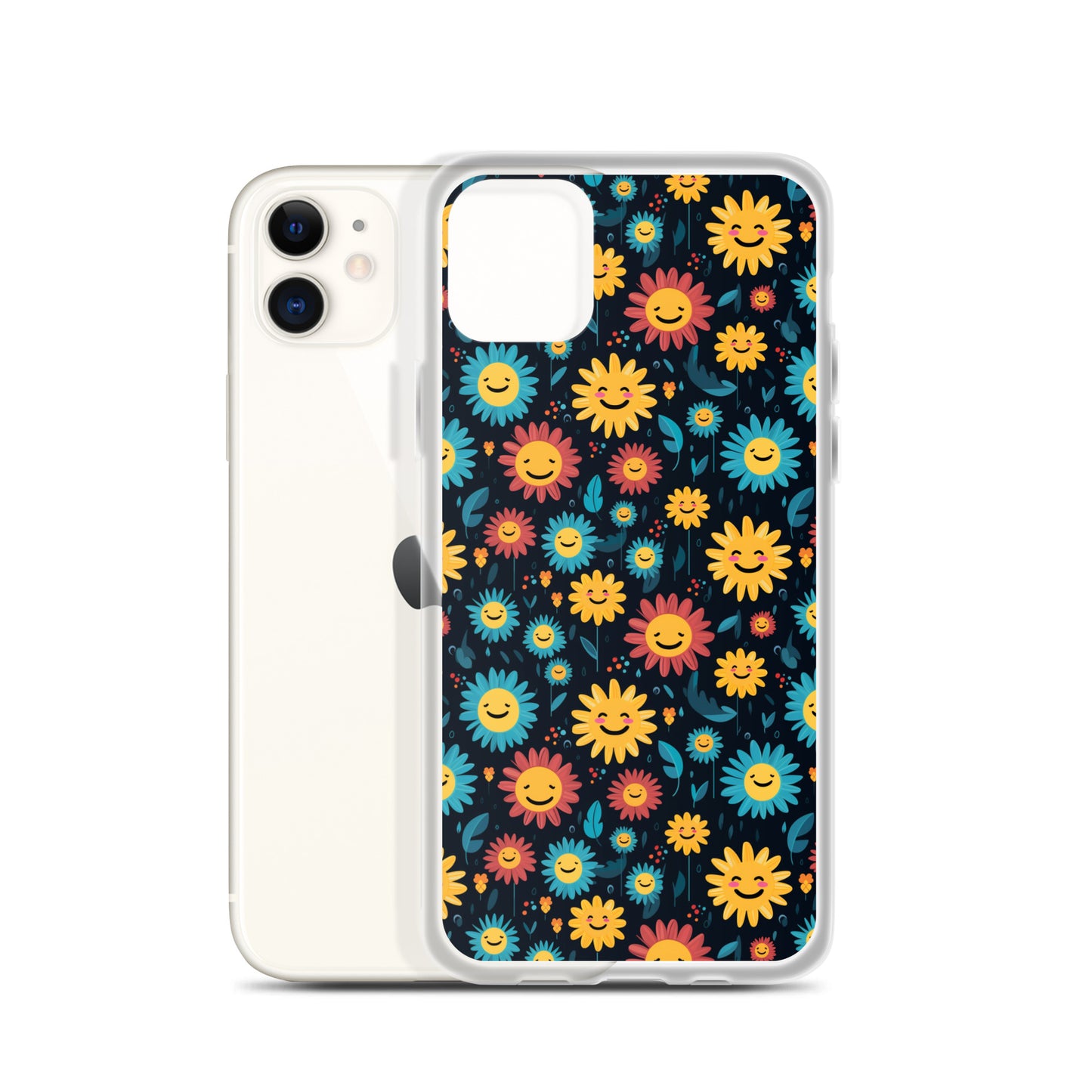 iPhone Case - Happy Smiley Flowers