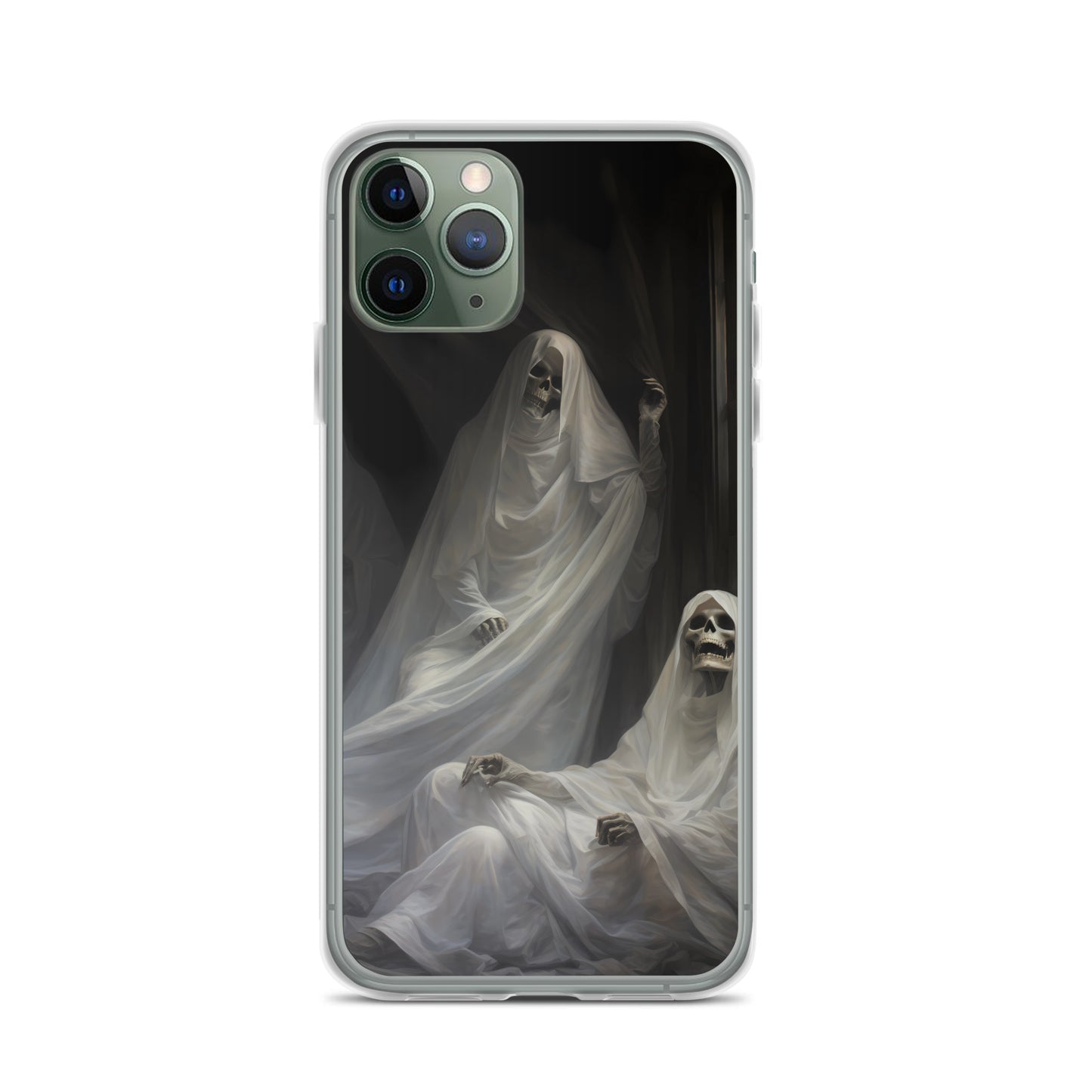 iPhone Case - Halloween Skeleton Ghosts