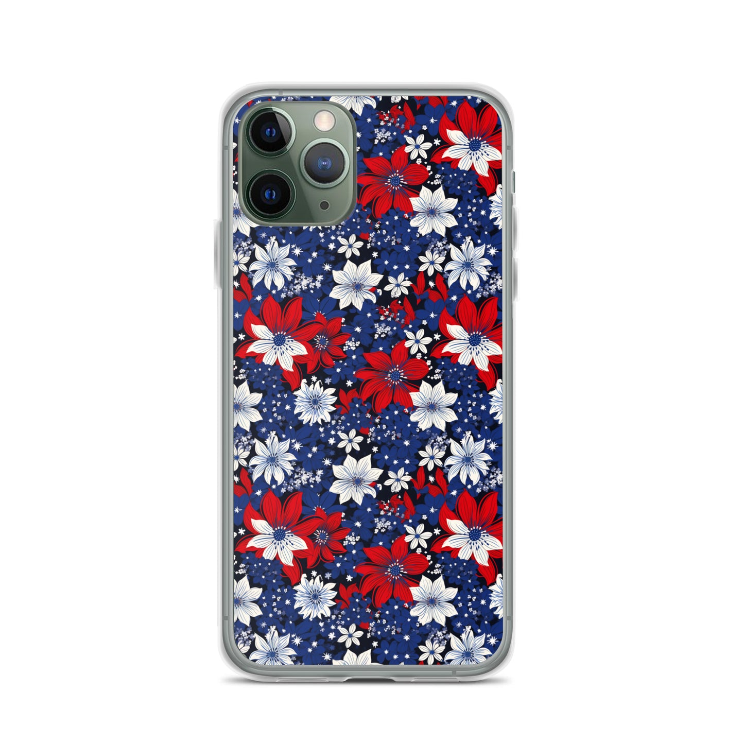 iPhone Case - Patriotic Poinsettas