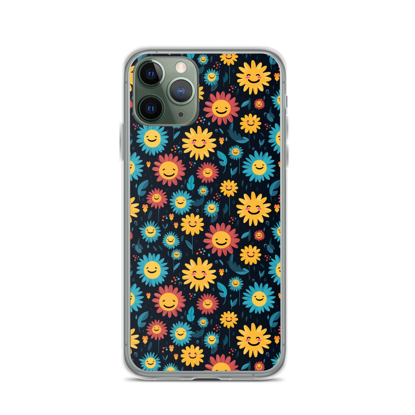 iPhone Case - Happy Smiley Flowers