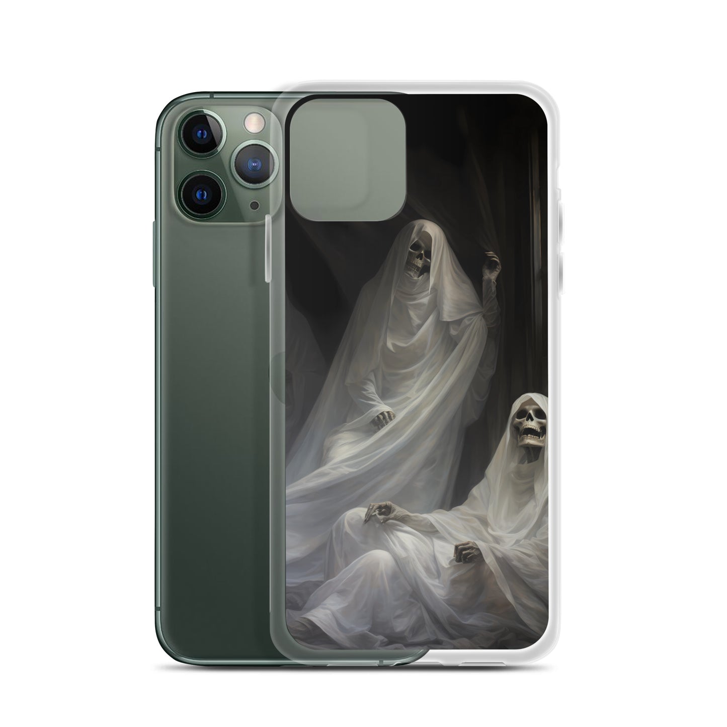 iPhone Case - Halloween Skeleton Ghosts