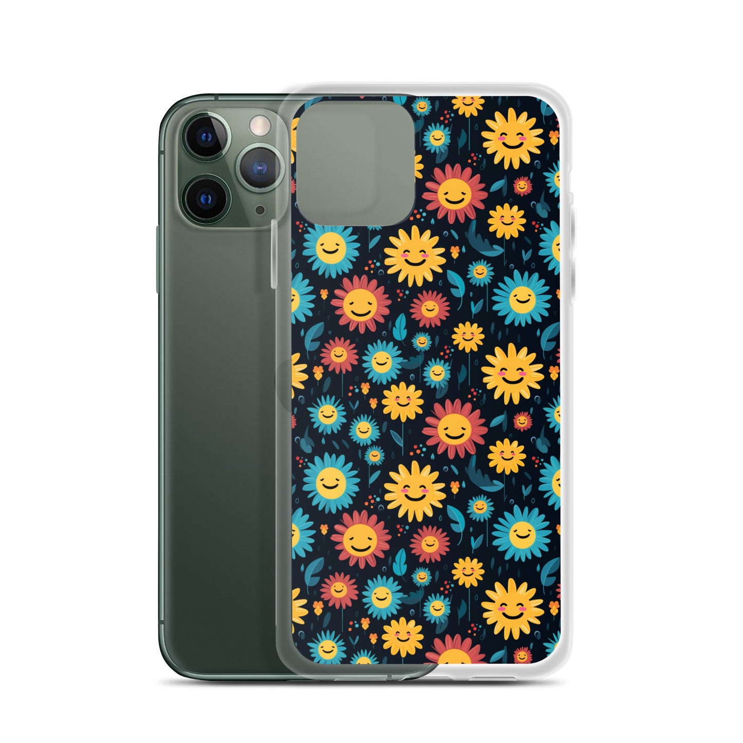 iPhone Case - Happy Smiley Flowers