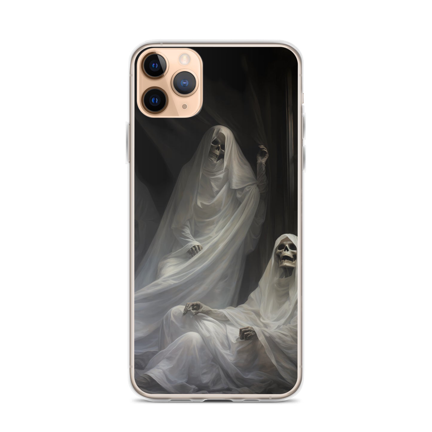 iPhone Case - Halloween Skeleton Ghosts