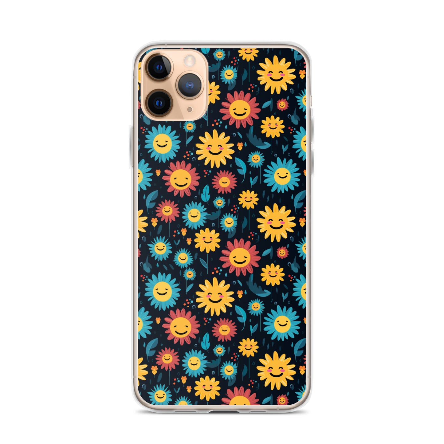 iPhone Case - Happy Smiley Flowers