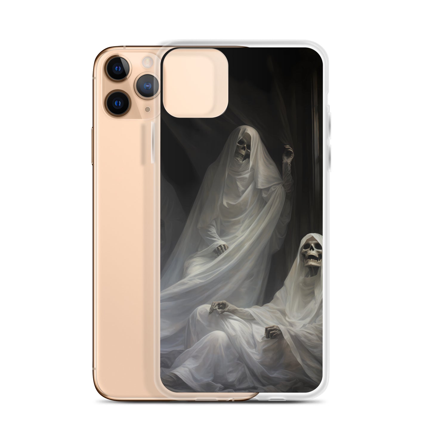 iPhone Case - Halloween Skeleton Ghosts