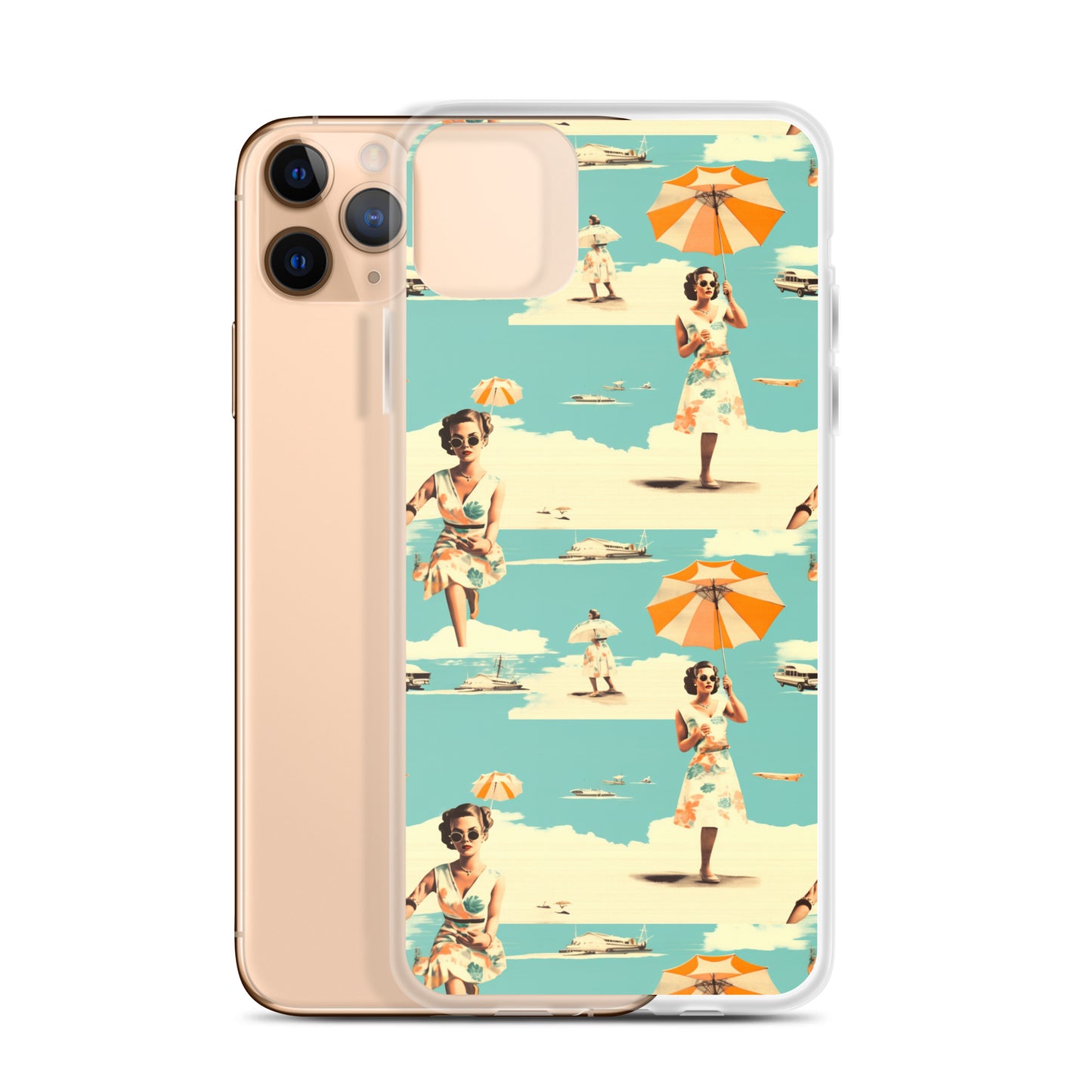 iPhone Case - Vintage Seaside Elegance