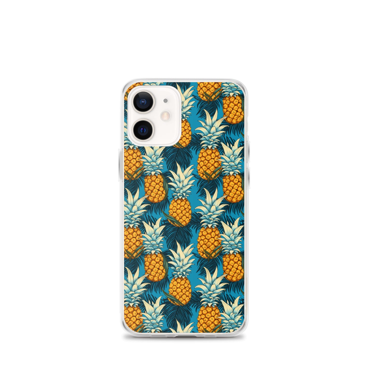 iPhone Case - Pineapple Pattern on Blue