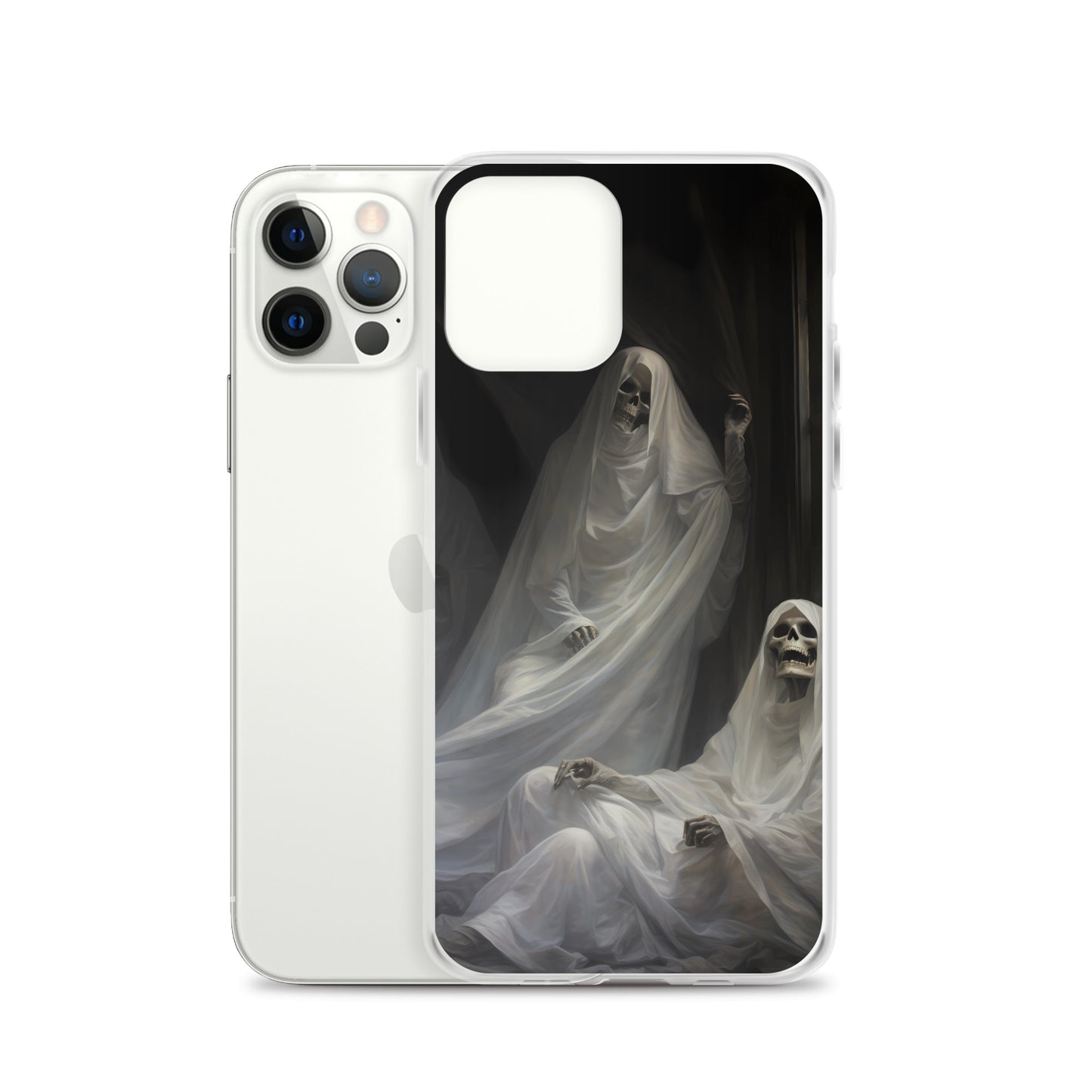 iPhone Case - Halloween Skeleton Ghosts