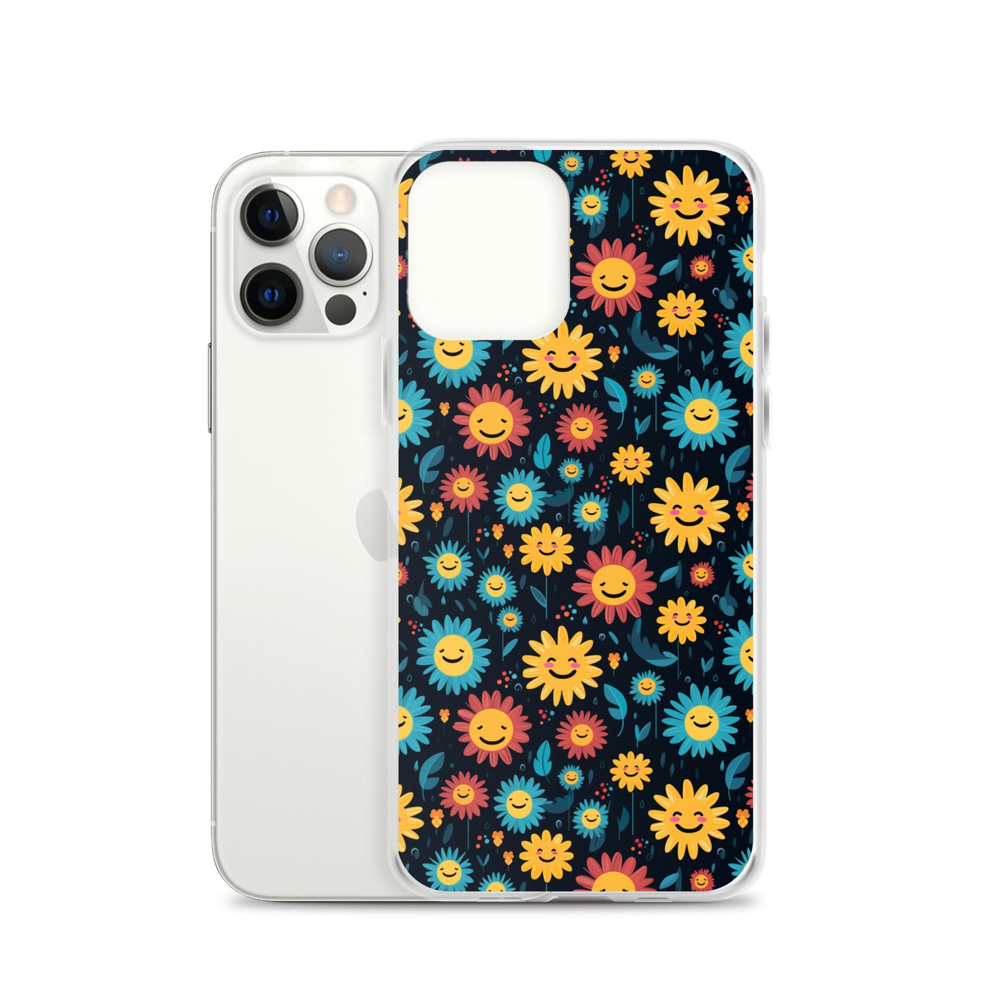 iPhone Case - Happy Smiley Flowers