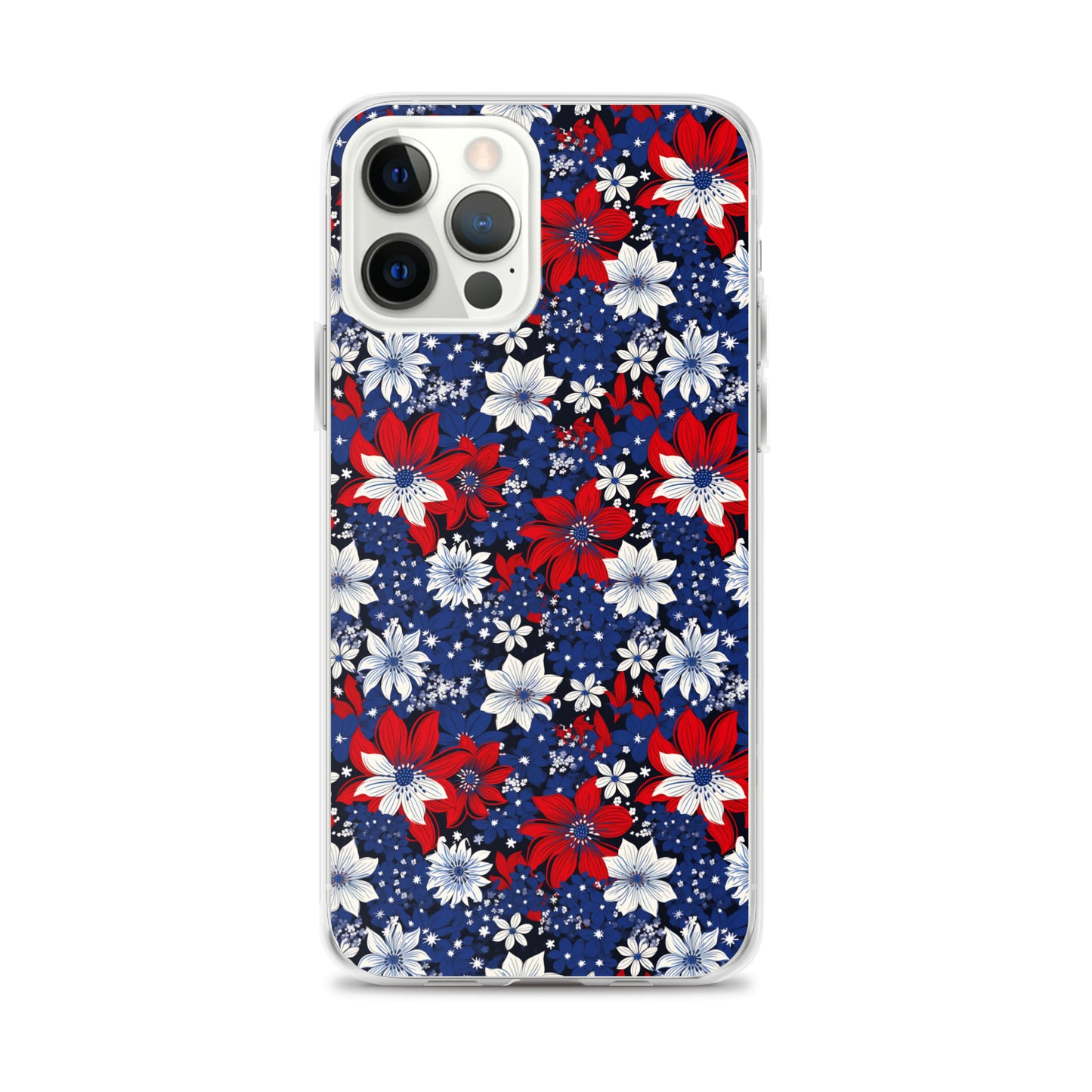 iPhone Case - Patriotic Poinsettas