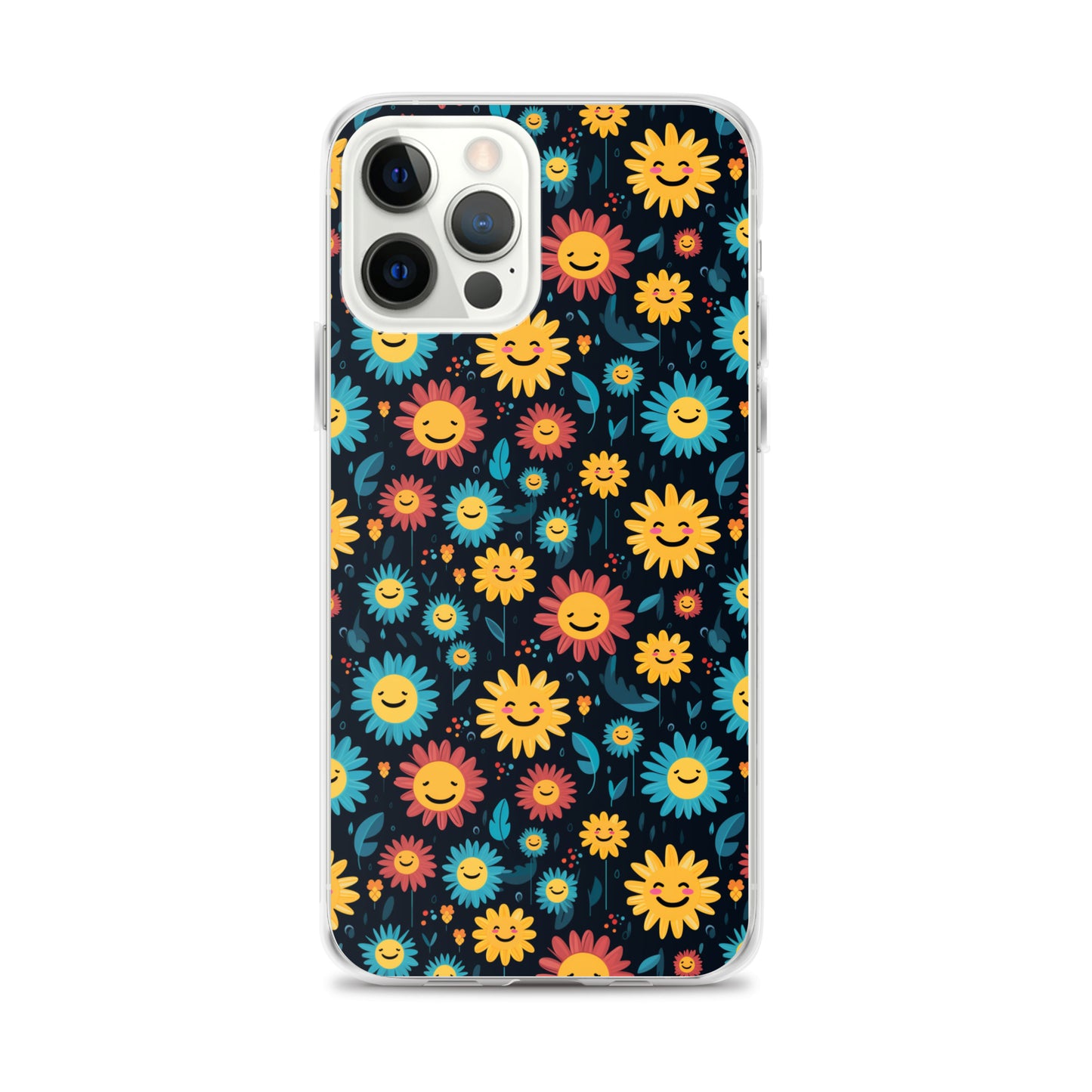 iPhone Case - Happy Smiley Flowers
