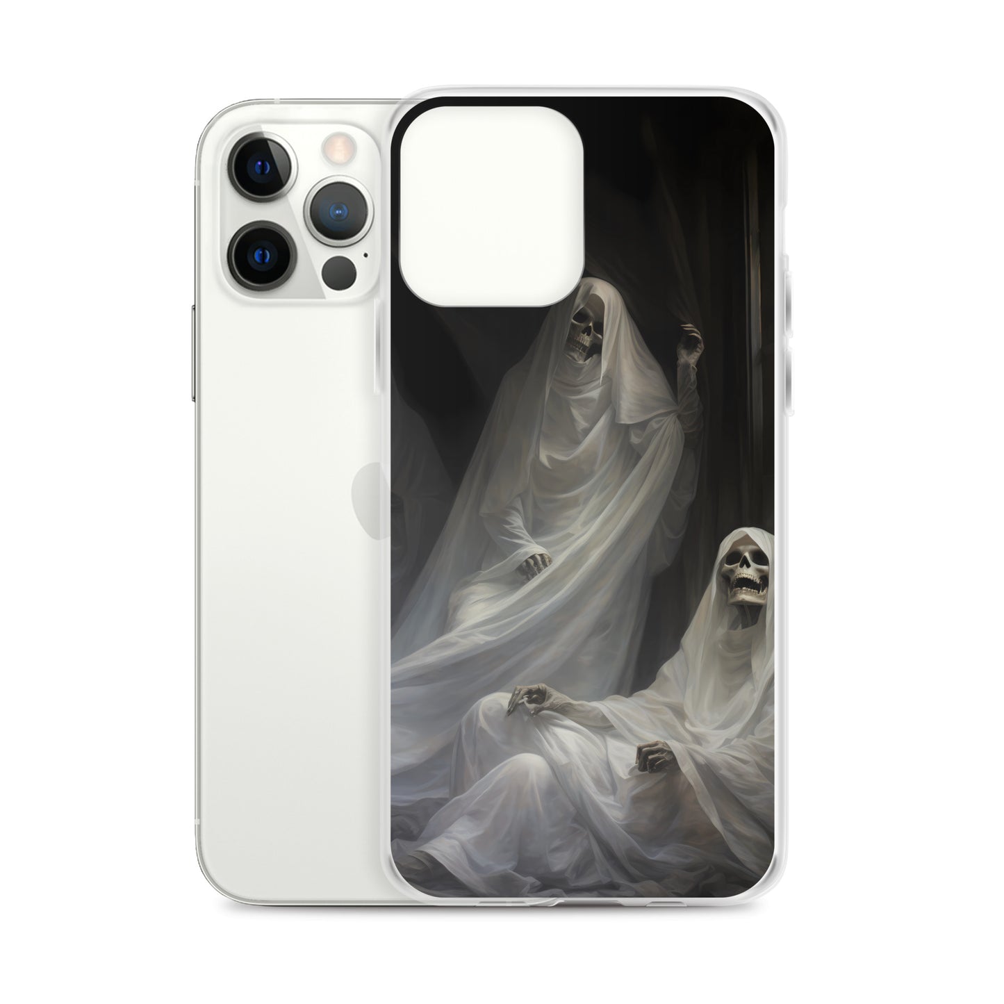 iPhone Case - Halloween Skeleton Ghosts