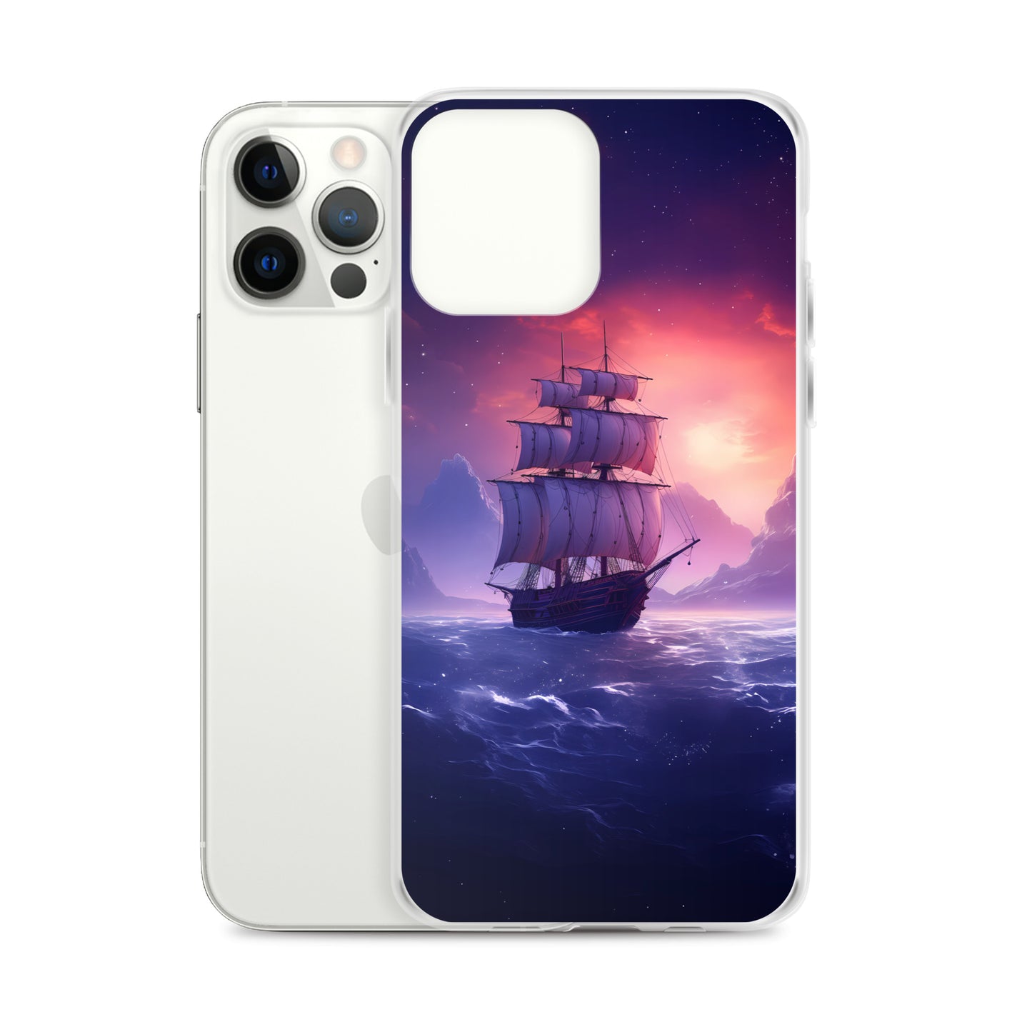 iPhone Case - Seascape Wooden Ship at Dusk