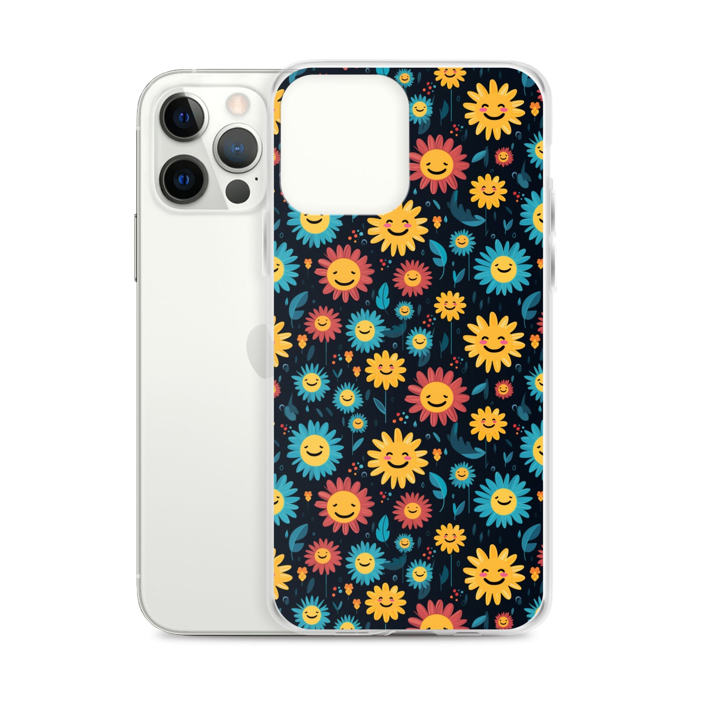 iPhone Case - Happy Smiley Flowers