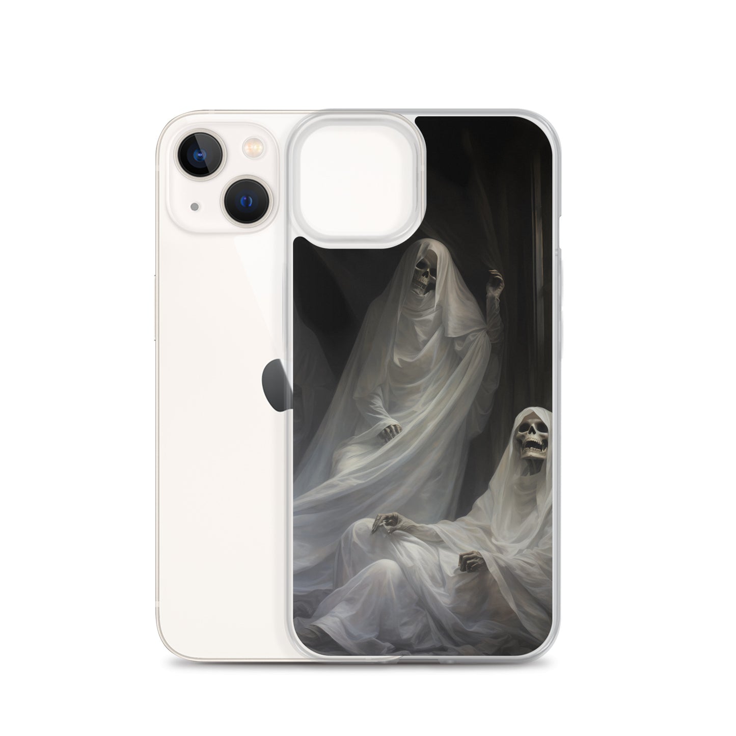 iPhone Case - Halloween Skeleton Ghosts