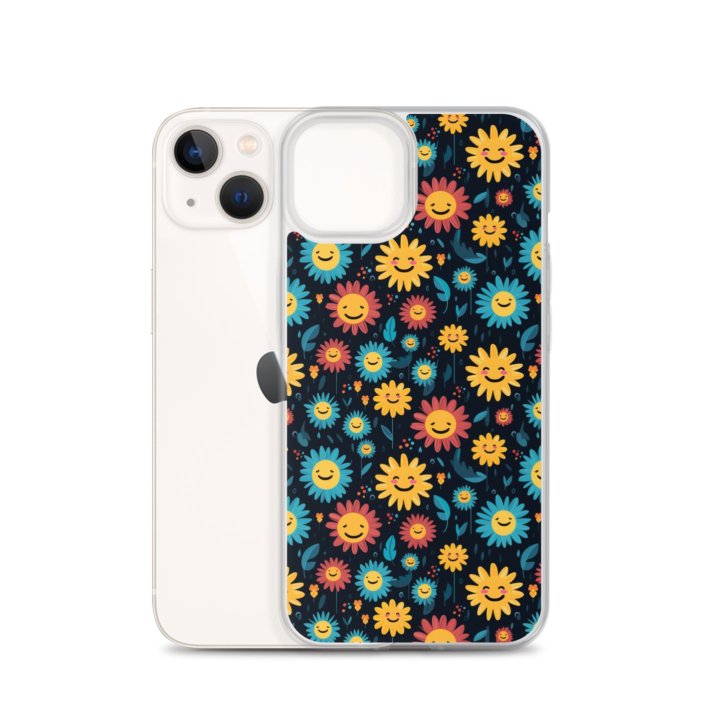 iPhone Case - Happy Smiley Flowers
