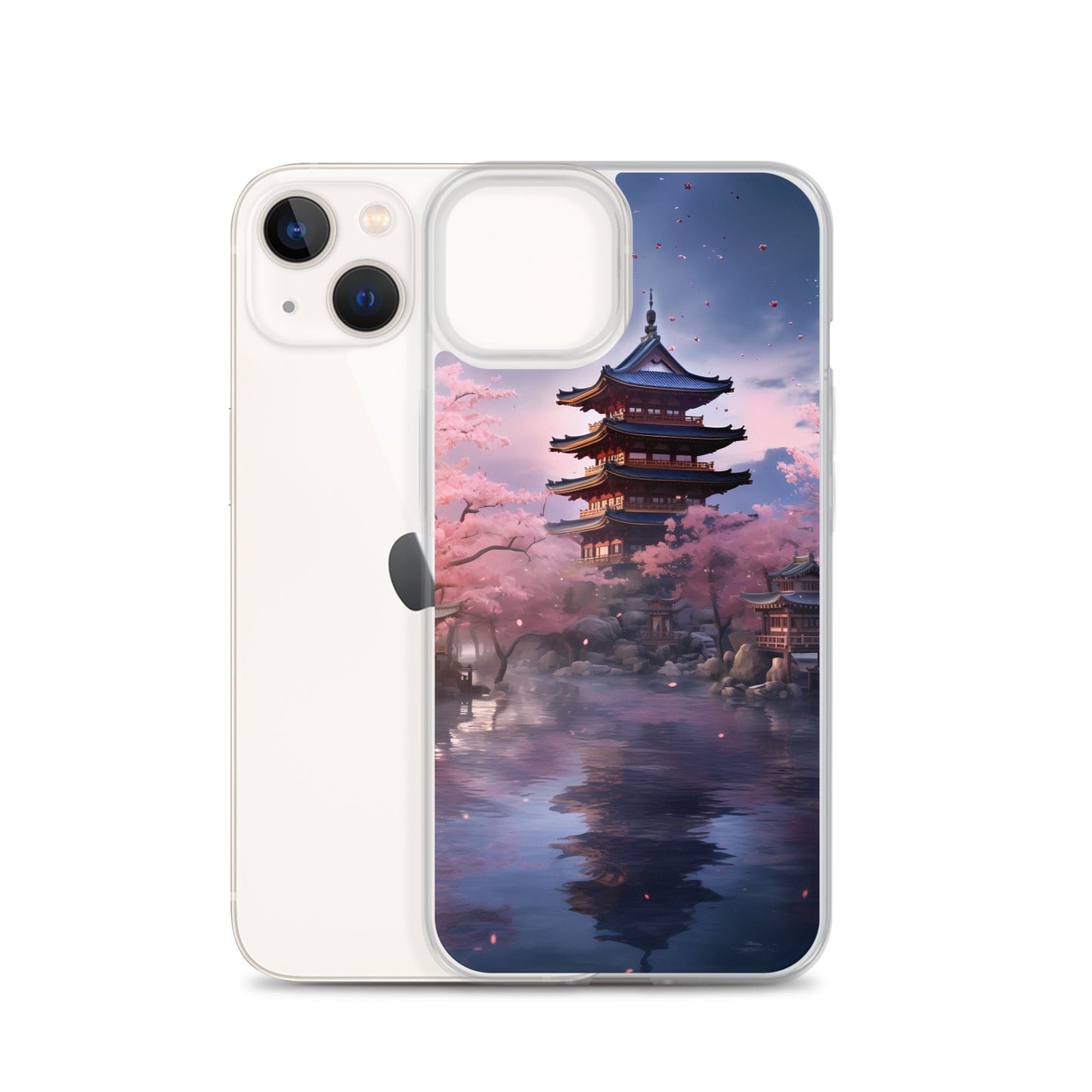 iPhone Case - Ancient Kyoto with Cherry Blossoms