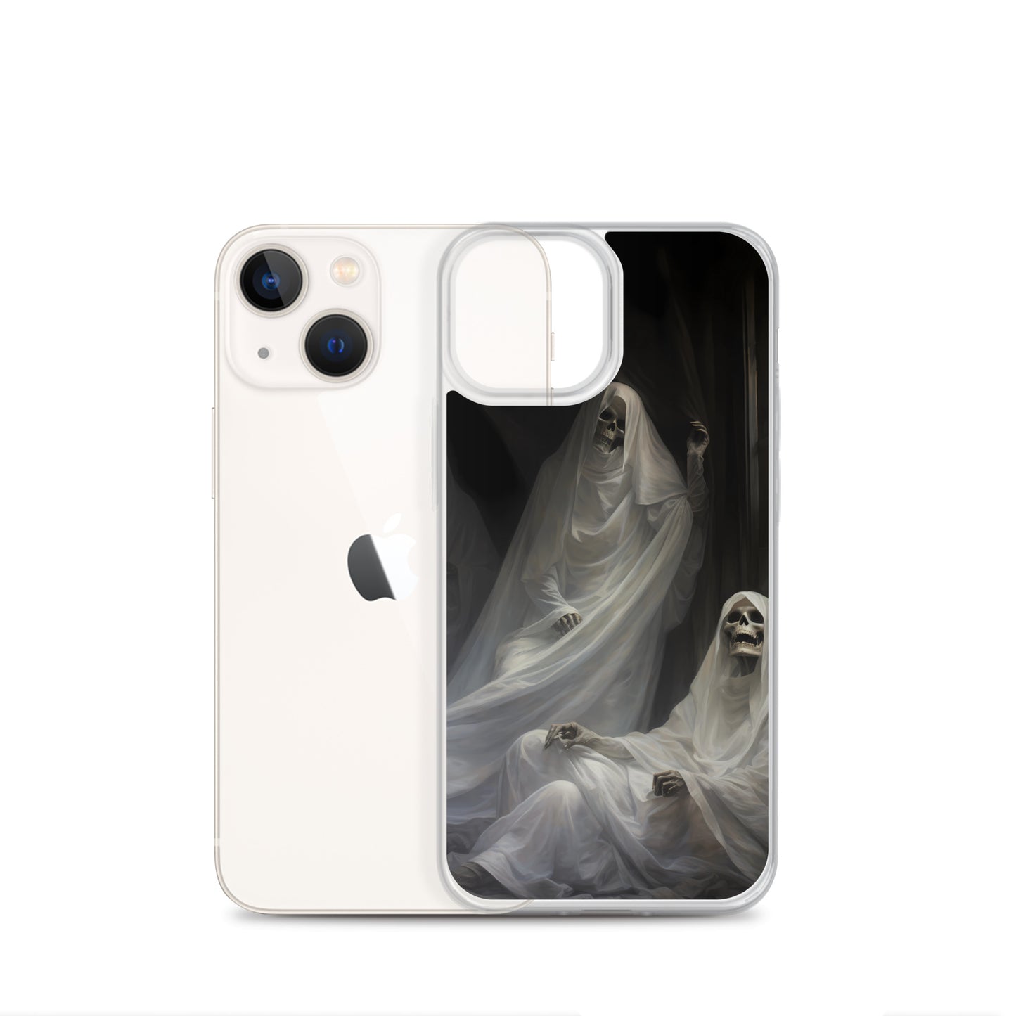 iPhone Case - Halloween Skeleton Ghosts