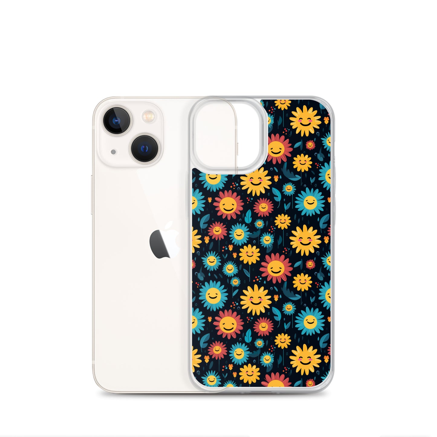iPhone Case - Happy Smiley Flowers