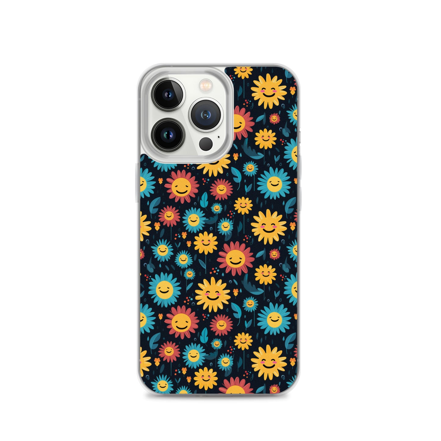 iPhone Case - Happy Smiley Flowers