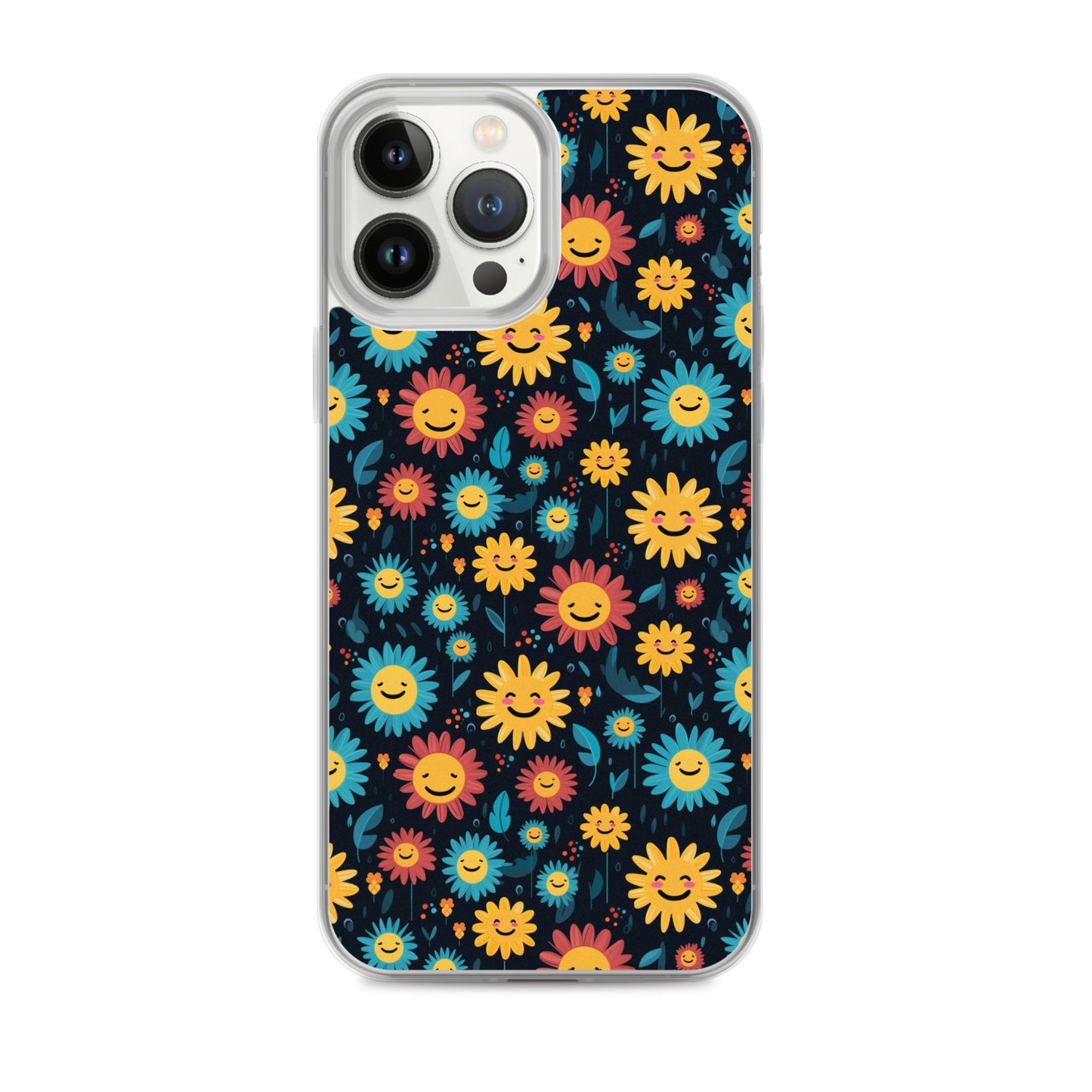 iPhone Case - Happy Smiley Flowers
