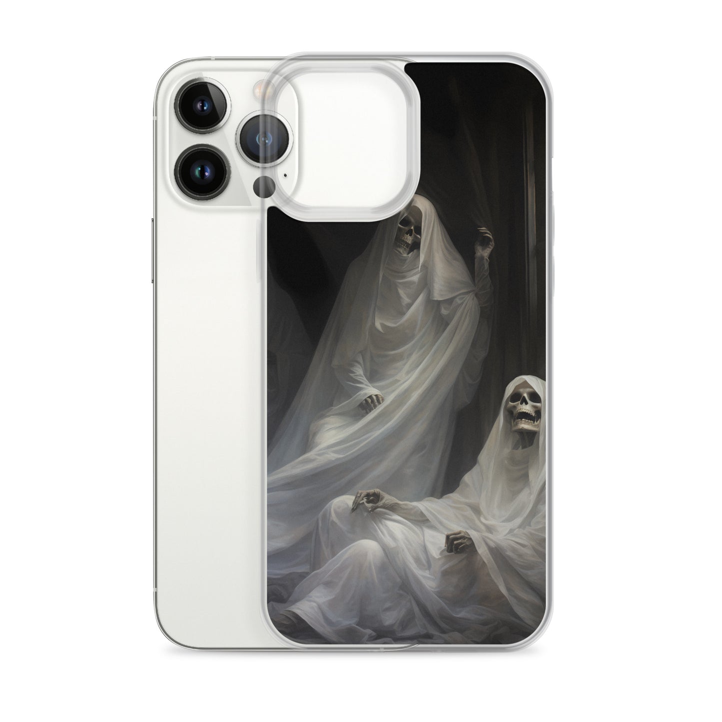 iPhone Case - Halloween Skeleton Ghosts