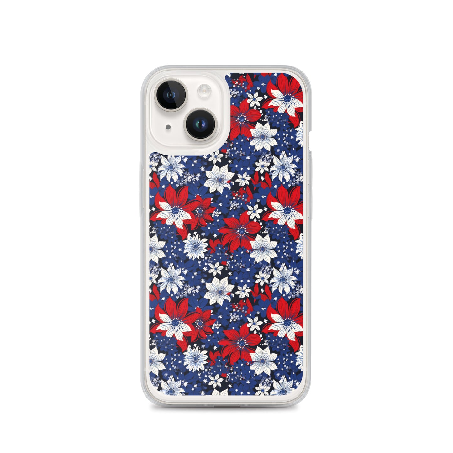 iPhone Case - Patriotic Poinsettas